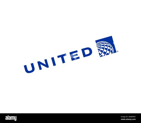 United Airline Rotated Logo White Background Stock Photo Alamy