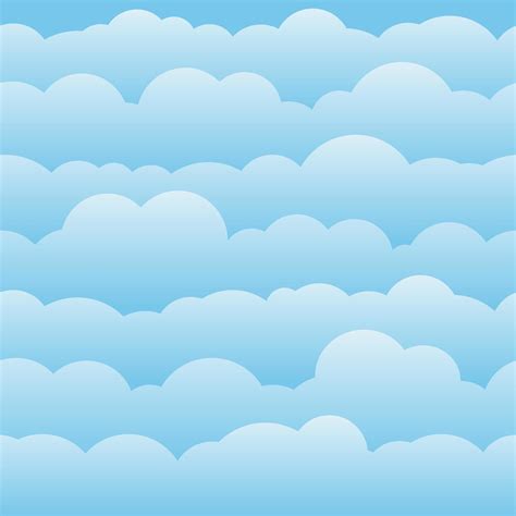Fondo De Dibujos Animados De Cielo De Nubes Cielo Azul Con Nubes