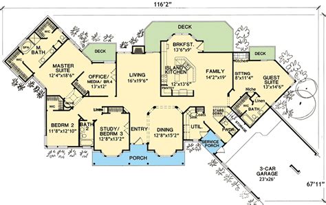 Luxury master suite floor plans are on the rise, especially as more people are spending more time together at home. Flexible House Plan with In-Law Suite - 3067D ...