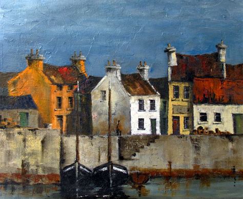 Dingle Harbour By Irish Contemporary Artist Val Byrne Irish Art
