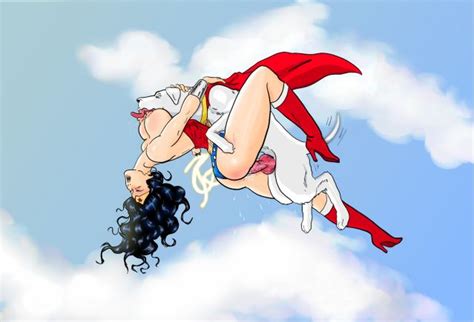 Krypto And Wonder Woman Midair Fucking Superhero