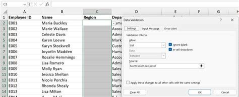 Excel Getting Started With Data Validation List Chris Menard Training