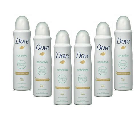 6 Pack Dove Dry Spray Antiperspirant Deodorant 48 Hours Sensitive