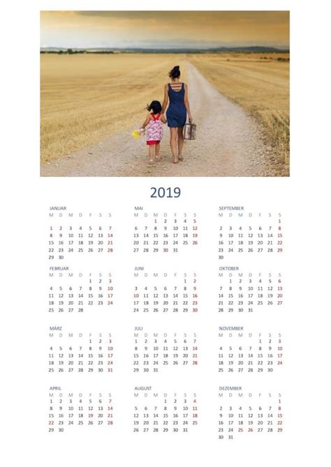 Fotokalender Zum Selber Machen Gratis Vorlage Downloaden