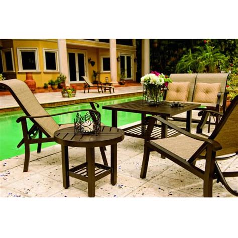 Telescope casual lake shore deep seating wicker armchair. Cortland Sling Deep Seating Patio Collection by Woodard ...