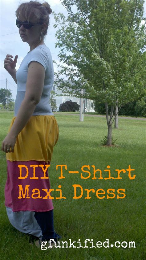 How To Make A T Shirt Maxi Dress Upcycling