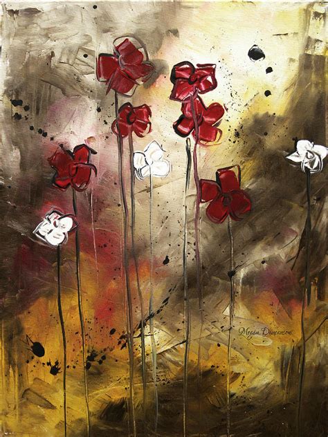 Abstract Art Original Flower Painting Floral Arrangement By Madart