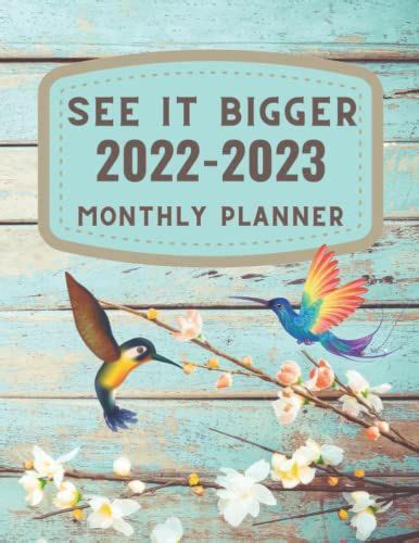 See It Bigger Monthly Planner 2022 2023 2 Year Monthly Planner January 2022 December 2023