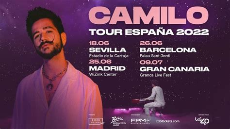 Camilo Anuncia Las Fechas De Su Gira Española 2022 Sony Music España