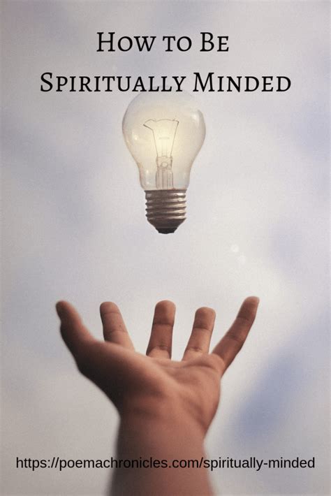 How To Be Spiritually Minded Poema Chronicles
