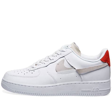 Nike Air Force 1 07 Lx W White Platinum Royal And Red End Uk