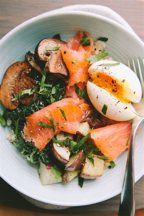 You can bake this in the oven or in the air fryer! Smoked Salmon Breakfast Bowl with a 6-Minute Egg (With images) | Smoked salmon breakfast, Salmon ...