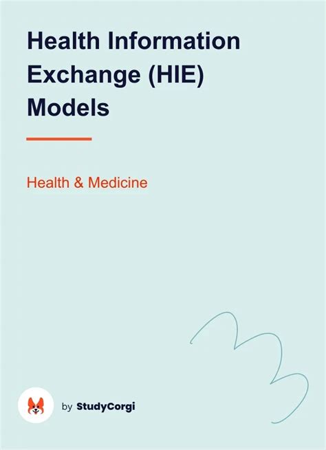 Health Information Exchange Hie Models Free Essay Example