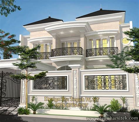 Gaya hitam putih minimalis 2 lantai. Desain rumah modern klasik - Jasa Arsitek_ Desain Rumah ...