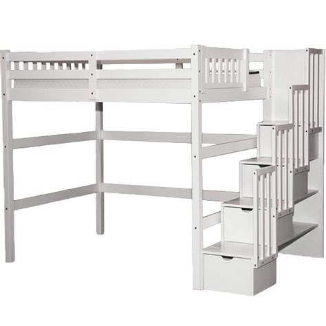 Full Size Loft Bed With Stairs Ideas On Foter