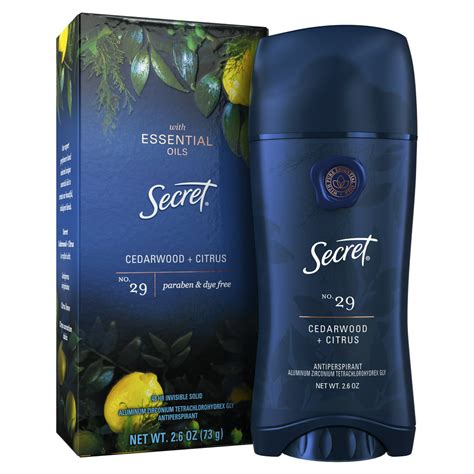 Secret Antiperspirant Deodorant With Essential Oils Cedarwood Citrus 2