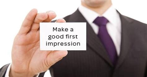 first impression at an interview has a lasting impact