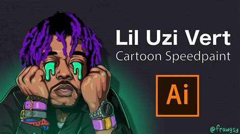 Lil Uzi Vert Cartoon Speedpaint Adobe Illustrator Youtube