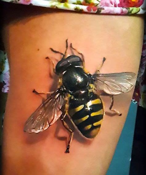 Realistic Big Bee Tattoo Idea Bee Tattoo 3d Tattoos Insect Tattoo