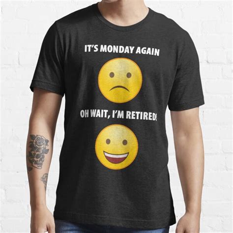 Funny Retirement Emoticons T Shirt By SQWEAR Redbubble
