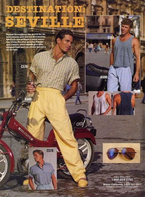 Vintage Late 80s Mens Fashions 80s Fashion Men