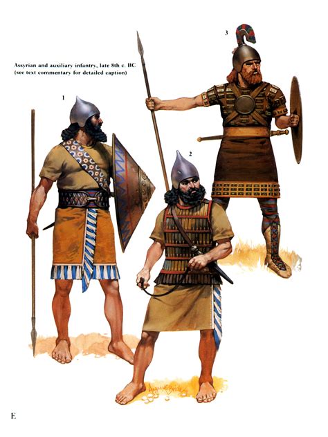 Assyrian Infantry Th C Bc Warriors Illustration Historical Warriors