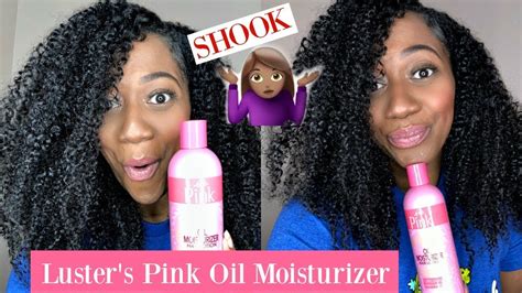 Lusters Pink Oil Moisturizer On Natural Hair Youtube