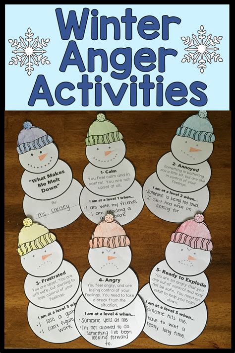 Anger Management Activities For Winter Sel And Counseling Lessons