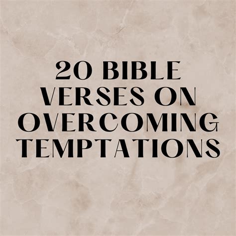 20 Bible Verses On Overcoming Temptations Everyday Bible Verses