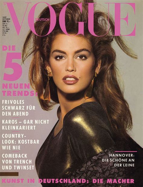 Cindy Crawford Throughout The Years In Vogue Vogue Covers Cindy Crawford Vogue Magazine