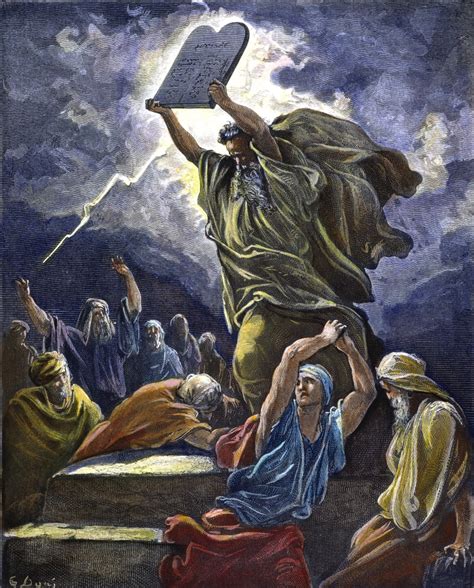 Moses Breaking The Tablets Nmoses Breaking The Tablets Of The Law