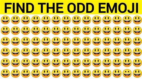 Find The Odd Emoji Find The Odd Emoji Out Find The Odd Emoji One