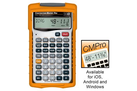 Construction Master Pro Advanced Construction Math Calculator For