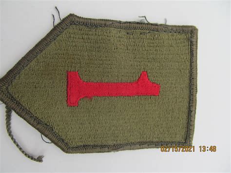 Us Army 1st Infantry Division Shoulder Sew On Patch Big Re Etsy