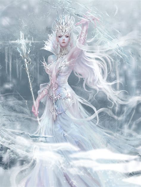 Artstation Ice Queen Lana G Fantasy Art Women Fantasy Queen