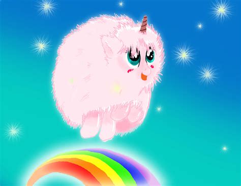 Pink Fluffy Unicorns Dancing On Rainbows By Spin Art On Deviantart