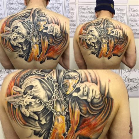 Scorpion Mortal Kombat Tattoo Design Scorpion Mortal
