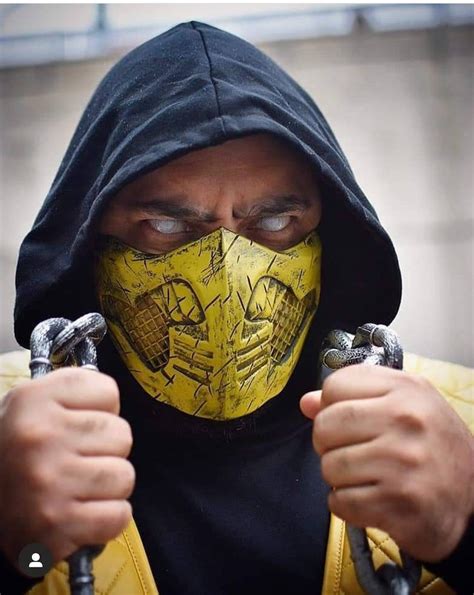 Scorpion Mask With Rgb Led Light From Mortal Kombat X Etsy