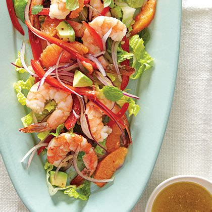 I bought shrimp with the shells and tails on. Marinated Shrimp Salad with Avocado Recipe | MyRecipes.com
