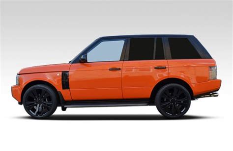 Range Rover Vogue With An Orange Wrap Reforma Uk