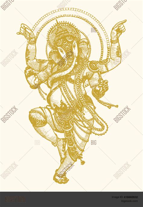Sketch Lord Ganesha Vector And Photo Free Trial Bigstock