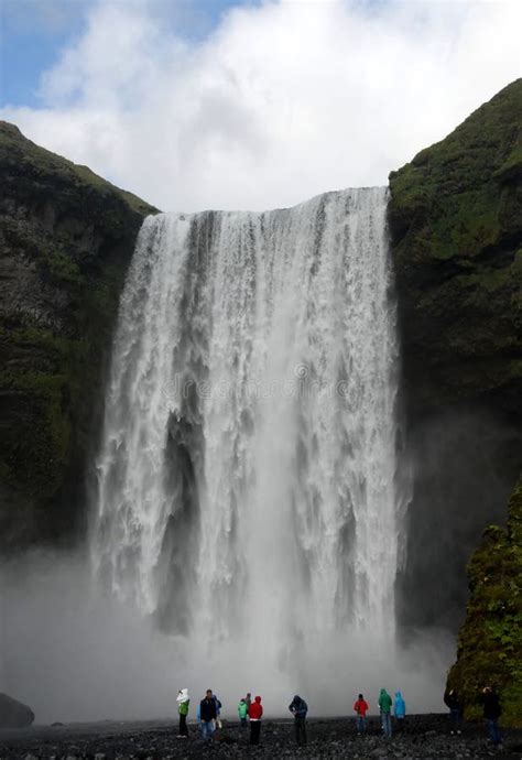 Skogafoss Waterfall In Southern Iceland Stock Photo Image Of Falls