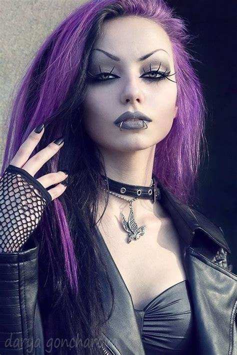 Darya Goncharova Hipster Goth Punk Goth Gothic Makeup Hair Makeup