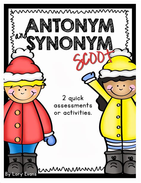 Another way to say get used to? Lory's 2nd Grade Skills: Antonym and Synonym Scoot FREEBIE