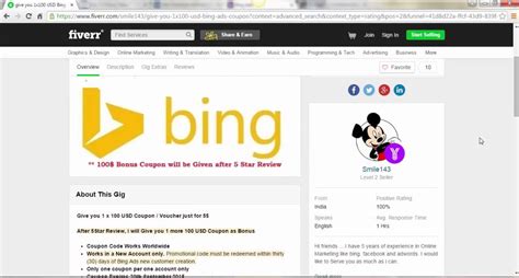 How To Get 100 Bing Ads Coupon For Just 5 Tutorial Youtube