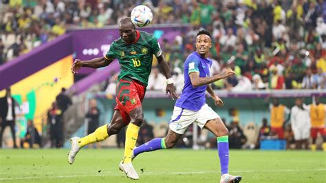 Aboubakar Gets Red Card After Scoring For Cameroon Against Brazil In