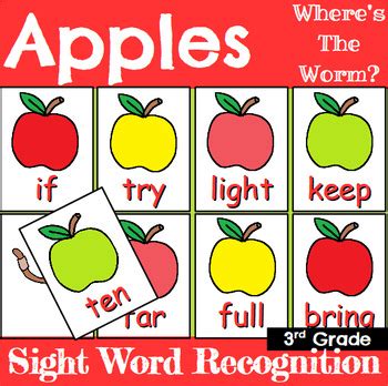 By angela thayer 2 comments. Apple Themed Sight Word Recognition Games All 220 Bundle | TpT
