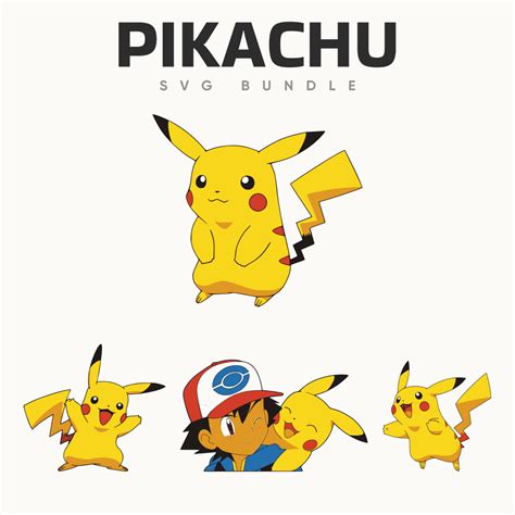 Outline Pikachu Svg Designs Masterbundles