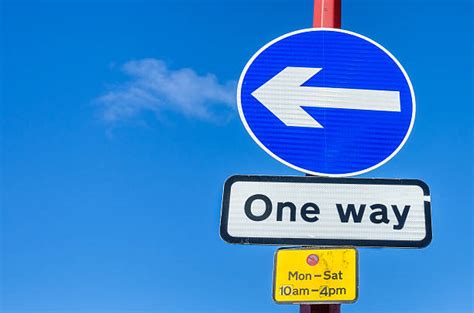 Royalty Free One Way Sign Pictures Images And Stock Photos Istock