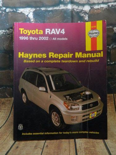 Buy Haynes Repair Manual Toyota Rav4 1996 2002 Prev Owned Very